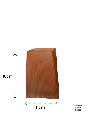 [614255] FLORERO VIDRIO 9X11X16CM ES23295