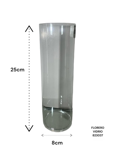 [823037] FLORERO VIDRIO ES23399 8X25CM