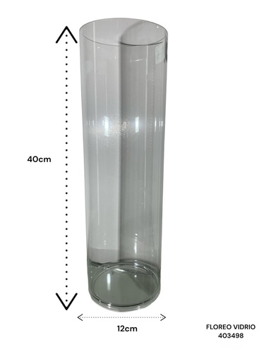 [403498] FLORERO VIDRIO ES23406 12X40CM