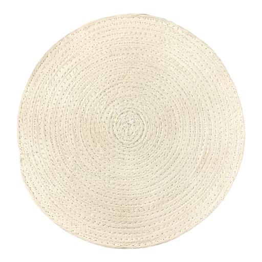 [15585] INDIVIDUAL DE YUTE CREMA 37CM