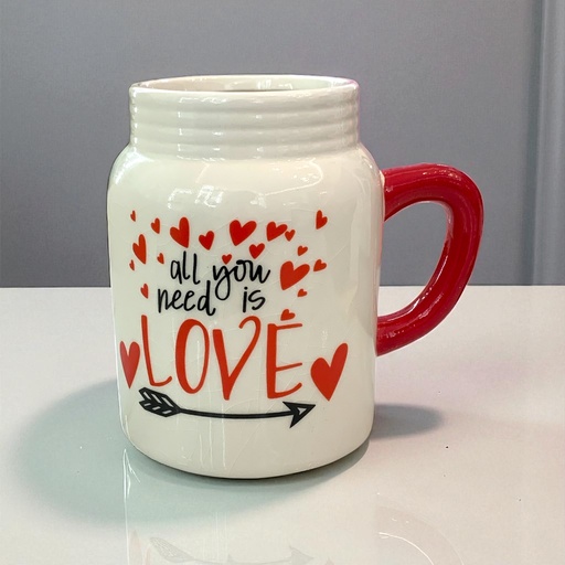 [95032] JARRO DOLOMITA LOVE 12.5X13.5CM REF: TG16A809W-3