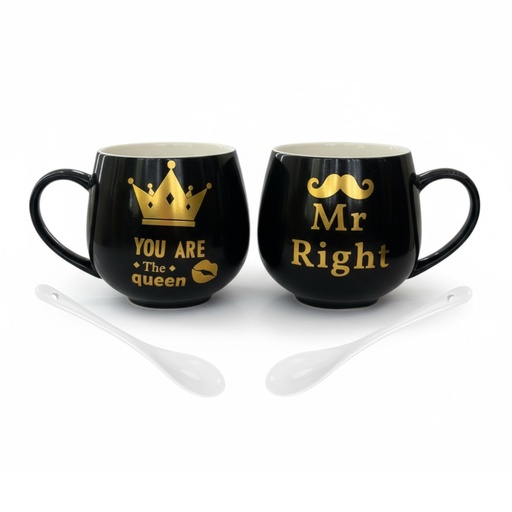 [2206-1] JGO X 2 TAZAS CERAMICA 400ML