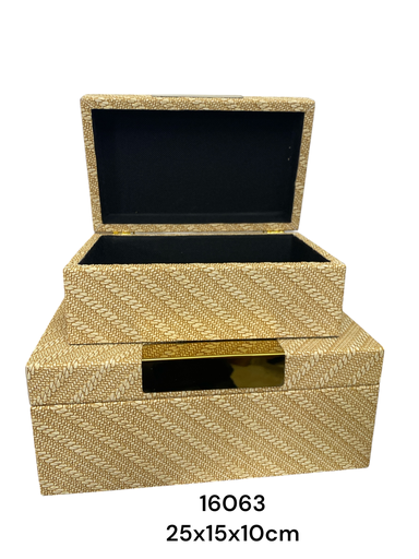 [16063] CAJAS DECORATIVAS GOLD SETX2