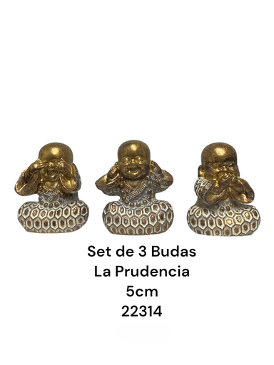 [22314] LA PRUDENCIA SET DE 3 BUDAS 5 CM