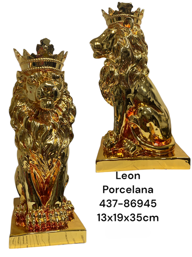[437-86945] LEON DORADO 19X13X35CM