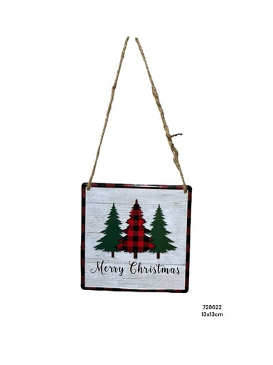 [8679818728622] LETRERO METALICO COLGANTE NAV. CUADRO 5MOD. 12.5X12.5CM