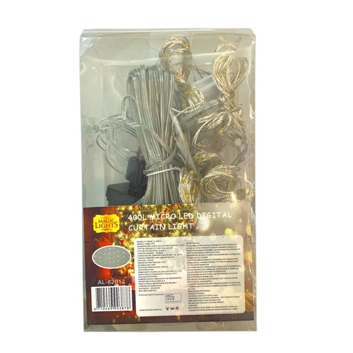 [102754] CORTINA MICROLED CÁLIDA 400L 3X2MTS REF:AL-82012