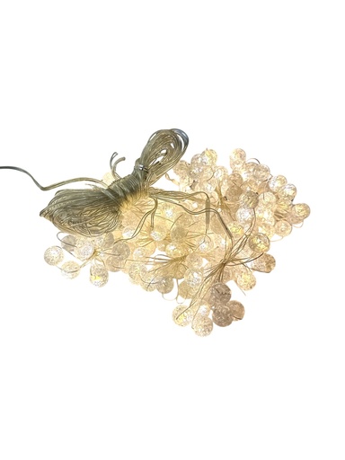 [5116818819] CASCADA LED BOLITAS 3X2MTS DOBLE CONECTOR 10LINEAS CÁLIDA