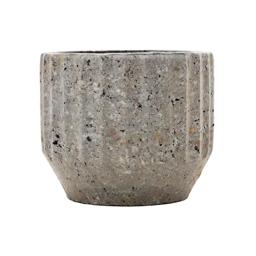 [8679813202387] MACETA CERAMICA GRIS 11X9.5CM
