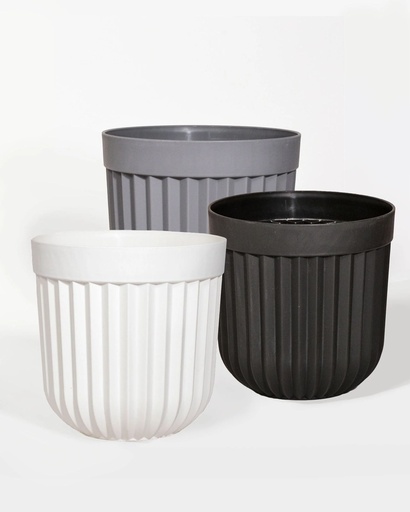 [2404271265027] MACETA PLASTICO 3COL. 30X30CM