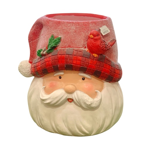 [613047] Macetero Navideño Noel de Cerámica Ref:TG045073 45X41CM