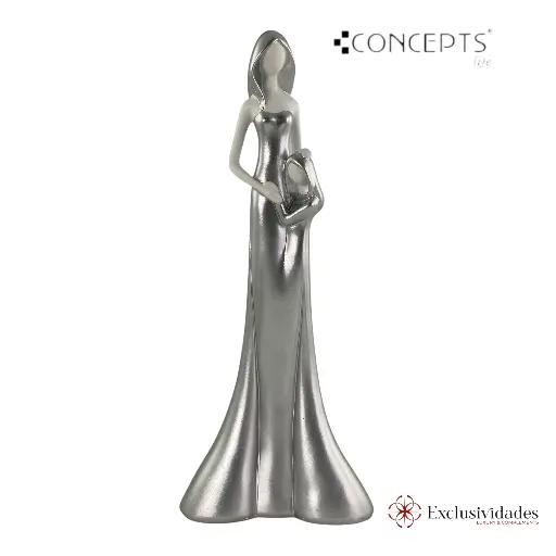 [437-4910939] MADRE E HIJA 16X8X38CM