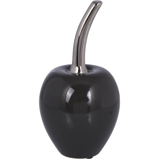 [7450112836227] MANZANA DECOR GRIS 10X10X20CM