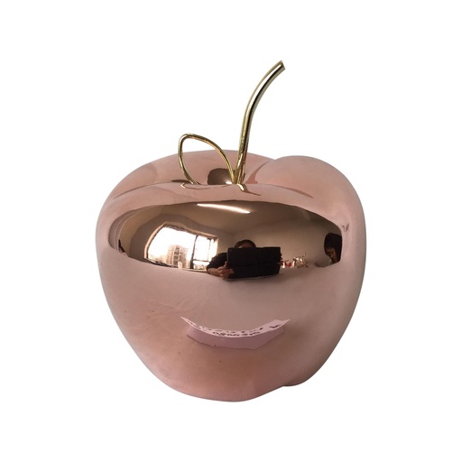 [200-0800340] MANZANA DECOR SANTINI ROSE GOLD 14 X 12CM