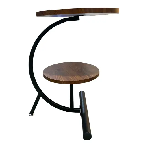 [1246181286157] MESA METALICA/MADERADO 2 PISOS 40X60CM