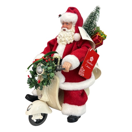 [160-4503406] NOEL EN MOTONETA 20X15X25CM