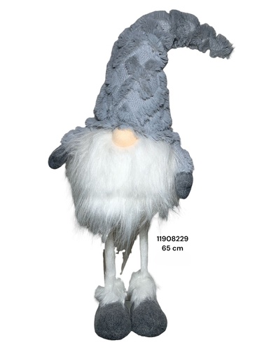 [8679811908229] NOMO GRIS CON LUZ BATERIA 3A 65CM