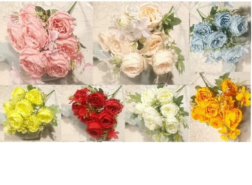 [HH121] PEONIA 35CM 7 FLORES DE 6CM