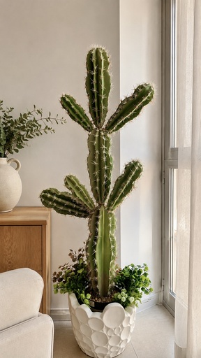 [570320] PLANTA ARTIFICIAL REAL TOUCH CACTUS 140X60CM