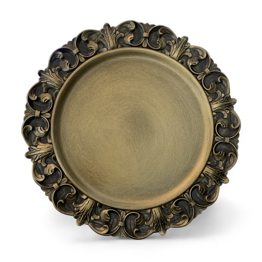 [8679819800839] PLATO BASE BRONCE VINTAGE 36CM