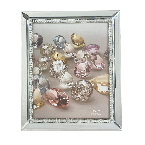 [455-31466] PORTA RETRATO DE CRISTAL 31X26X1.5CM (20X25CM)