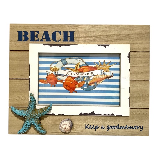 [8679816717109] PORTARETRATO DE MADERA PLAYA 10X15CM 4X6” 