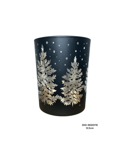 [200-9600178] PORTA VELA NEGRO 10X10X12.5CM