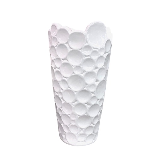 [S12602] Portamaceta de resina blanco gloss, 32x60cm