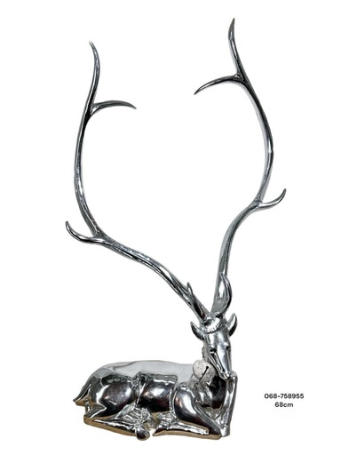 [068-758955] RENO PLATEADO 68CM