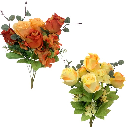 [B015] RAMO DE ROSAS Y HORTENSIA 55CM