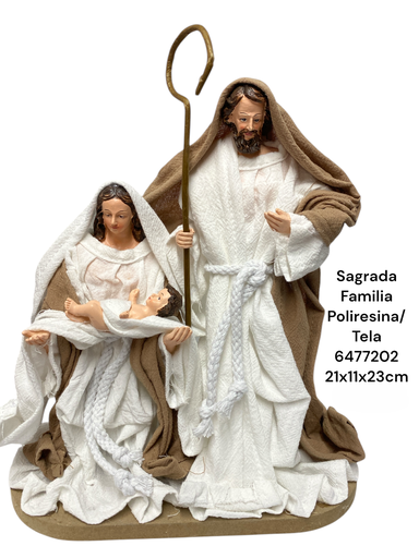 [6981606477202] SAGRADA FAMILIA BEIGE/CAFE 21X11X23CM