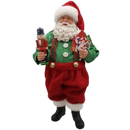 [160-4503410] SANTA CON CASCANUEZ 28CM