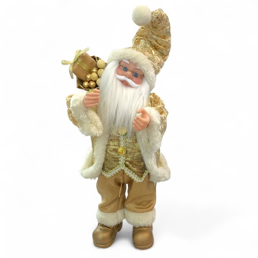 [160-4502437] SANTA MUSICAL DORADO 45.5CM