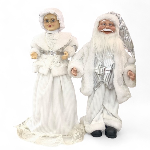 [XMTX254-821MAC] SANTA Y SRA. ANA TONO PLATA 46CM