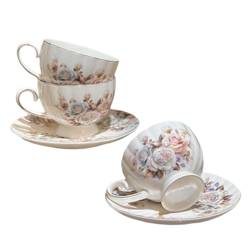 [2024012301243] SET DE TAZAS CON PLATILLOS 12PCS SC13931
