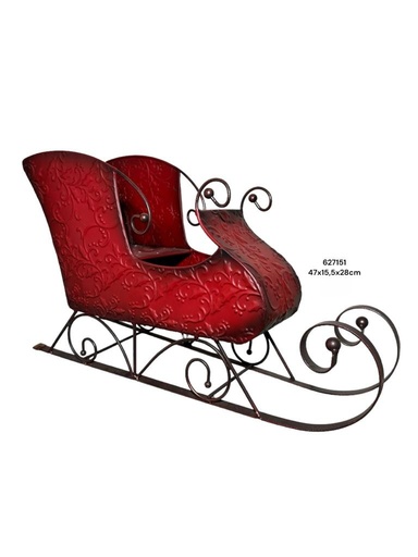 [627151] TRINEO METALICO ROJO REF:CF21016 47X15.5X28CM