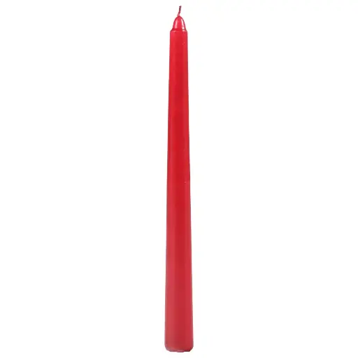 [928877] VELA PERLA ROJA C/U REF: ES23085 23CM