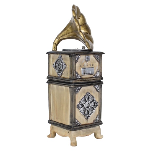 [6981606475055] VITROLA VINTAGE RESINA 31.5X9.5X9CM