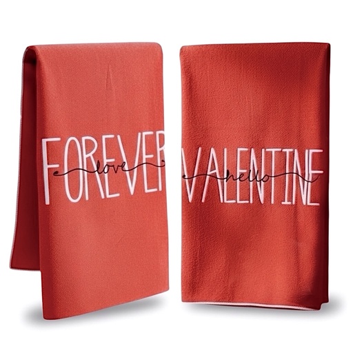 [7095093190] TOALLAS DE ALGODON SAN VALENTIN SETX2 66X46CM
