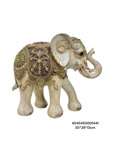 [4545450001441] CS8020443 ELEFANTE CAFE/DORADO 30*28*13CM