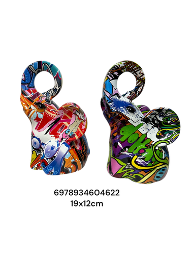 [6978934604622] ELEFANTE GRAFITTI  19*12CM CS17462