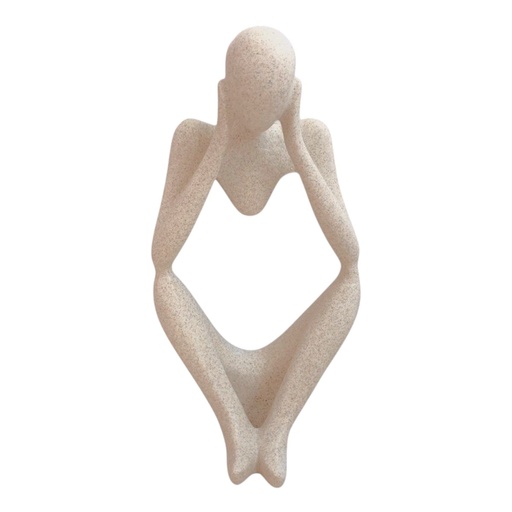 [15925] PENSADOR MINIMALISTA TONO ARENA 12X8X23CM