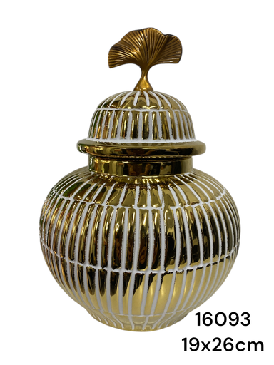 [16093] JARRON GINGER DORADO 19X26CM