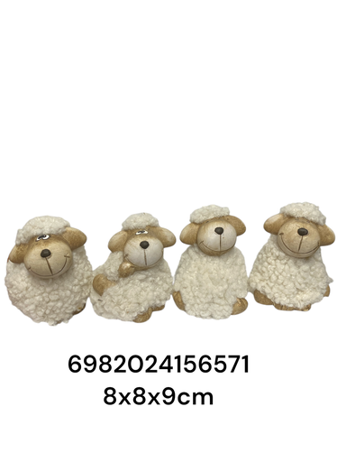 [6982024156571] SC15657 OVEJA CERAMICA 8X8X9CM