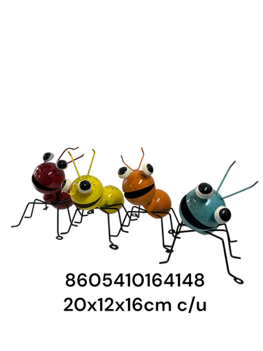 [8605410164148] SC16414 HORMIGAS GRANDES METALICAS 20X12X16CM