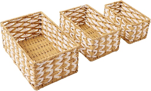 [6924521251083] SET DE 3 CANASTAS YUTE P:20X10X11CM, M:24X11X14CM, G:28X12X18CM - SC11525 