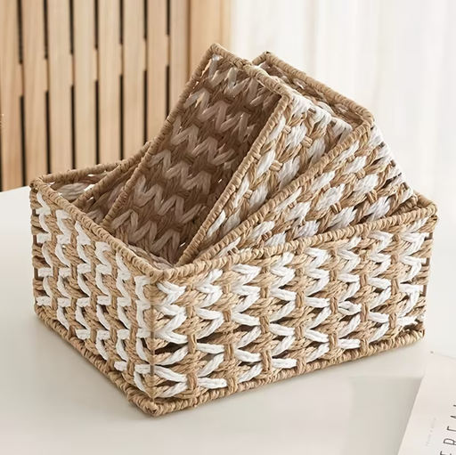 [6924521251106] SET DE CANASTAS YUTE P:15X15X10CM, M:19X19X11CM, G:23X23X12CM - SC11527 