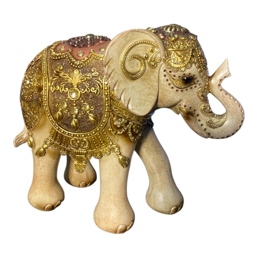 [4545450001443] CS8020445 ELEFANTE CAFE DORADO 21X9X19CM