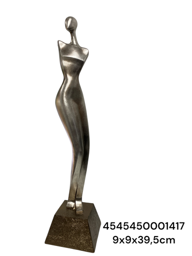 [4545450001417] CS8180121 DAMA ABSTRACTO MINIMLISTA CHAMPAGNE 9X9X39.5CM