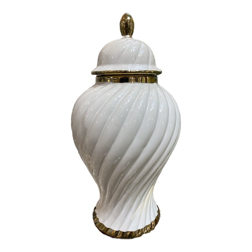 [2023126401658] S40165 JARRON GINGER BLANCO DORADO 18X39CM